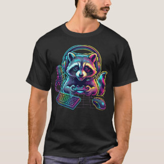 アライグマ ゲーマー ビデオゲーム ゲーム好き Tシャツ