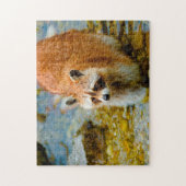 アライグマ。 ジグソーパズル (縦)