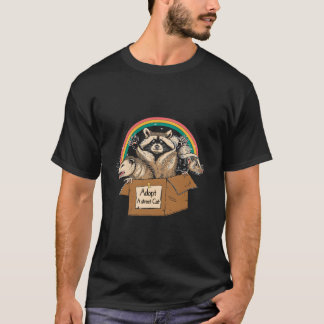 アライグマ スカンク ハイイロポッサムの里親になる Tシャツ