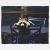 アライグマ フリースブランケット (正面(横))