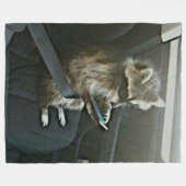 アライグマ フリースブランケット (正面(横))