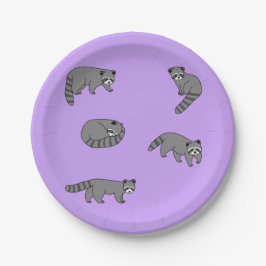 アライグマ ペーパープレート