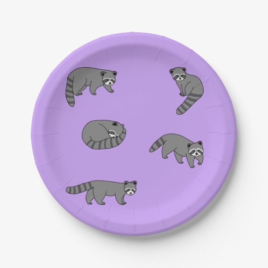 アライグマ ペーパープレート (正面)