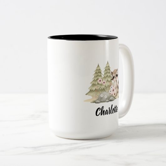 アライグマ・マグカップ – アライグマ愛好家のためのアライグマのギフト ツートーンマグカップ (正面右)