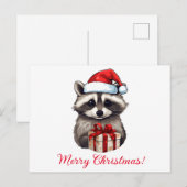 アライグマ・メリー・クリスマス！ シーズンポストカード (正面/裏面)