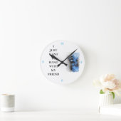 アライグマ ラウンド壁時計 (ホーム)