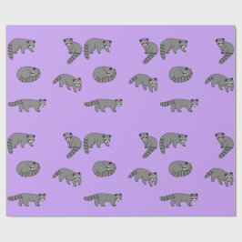 アライグマ ラッピングペーパー