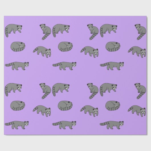 アライグマ ラッピングペーパー (フラット)