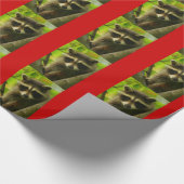 アライグマ ラッピングペーパー (角)