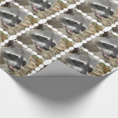 アライグマ ラッピングペーパー (角)