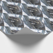 アライグマ ラッピングペーパー (角)