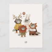 アライグマbyアレクサンドラ・ディカイア ポストカード (正面)