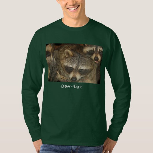 アライグマSelfie Tシャツ (正面)