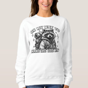 アライグマTシャツ: 楽しい動物グラフィックTee スウェットシャツ