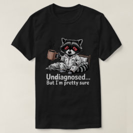 アライグマTシャツ 面白い 未診断だけど多分アライグマ Tシャツ