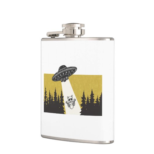 アライグマUFO フラスク (左)