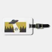 アライグマUFO ラゲッジタグ (正面横)