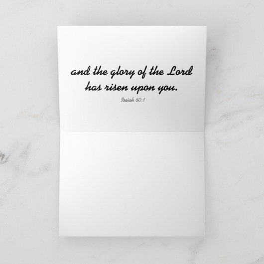 アライズシャインサンライズクリスマスカード シーズンカード (内部)