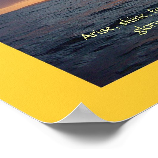 アライズ・シャイン – Isaiah 60:1 ポスター (角)