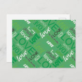 アライブグリーンギャラリー愛の言葉アート ポストカード (正面/裏面)