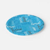 アライブシアンギャラリーラブワードアート ペーパープレート (アングル)