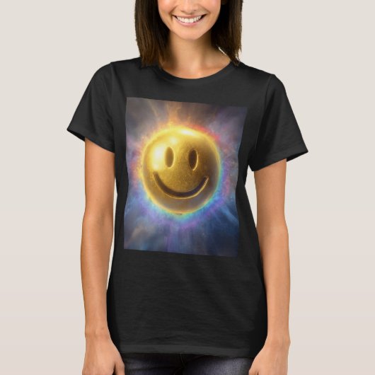 アライメントの宇宙の笑顔 Tシャツ (正面)