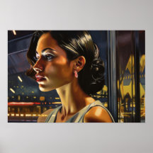 アラインはサッとマイアミの夜のポスターに巻き込む