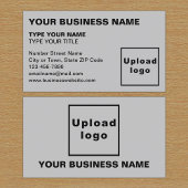 アライン離れ文字グレーの名刺 名刺