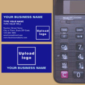 アライン離れ文字ブルー名刺 名刺