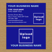 アライン離れ文字ブルー名刺 名刺