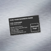 アライ離れンドされたブラック磁気名刺 マグネット名刺 (インサイチュ)
