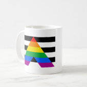 アライ プライド フラッグ コーヒーマグカップ (正面左)