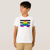 アライ プライド フラッグ Tシャツ (正面フル)