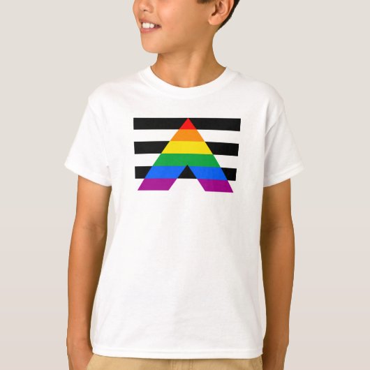 アライ プライド フラッグ Tシャツ (正面)