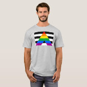 アライ プライド フラッグ Tシャツ (正面フル)