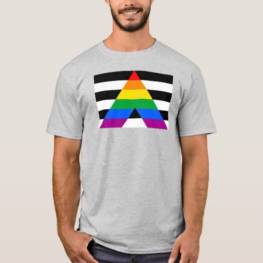 アライ プライド フラッグ Tシャツ (正面)