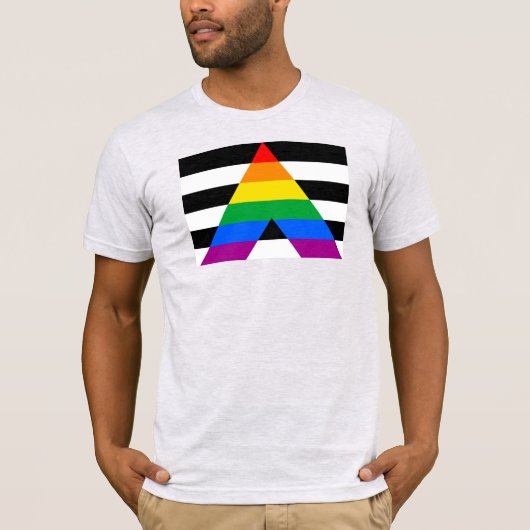 アライ プライド フラッグ Tシャツ (正面)
