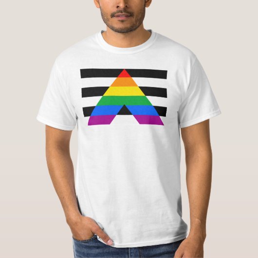 アライ プライド フラッグ Tシャツ (正面)
