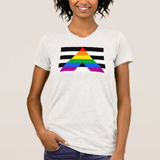 アライ プライド フラッグ Tシャツ (正面)