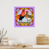 アラウカナチキンズアールヌーボー ポスター (キッチン)