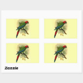 アラエリスロセファラ長方形ステッカー 長方形シール (シート)