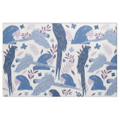 アラオウム青ピンク熱帯パターン ファブリック (ファットクウォーター)