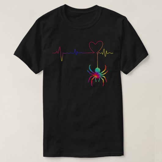 アラカラフルチニドクモ愛 Tシャツ (デザイン正面)