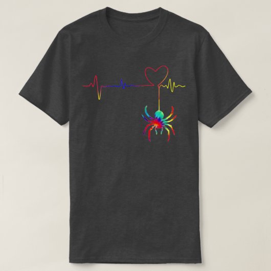 アラカラフルチニドスパイダー恋人タランチュラ Tシャツ (デザイン正面)