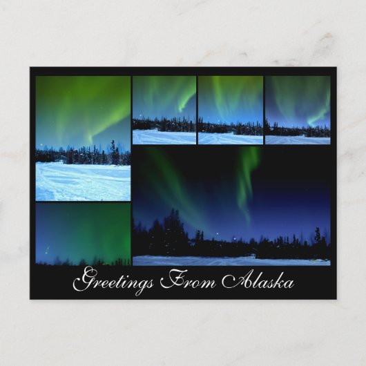 アラクサオーロラコラージポストカード ポストカード (正面)