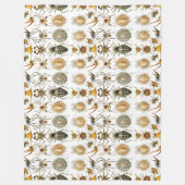 アラクニズバイヘッケルヴィンテージスパイダーイラストレーション フリースブランケット (正面)