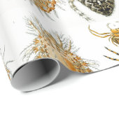 アラクニズバイヘッケルヴィンテージスパイダーイラストレーション ラッピングペーパー (ロールコーナー)