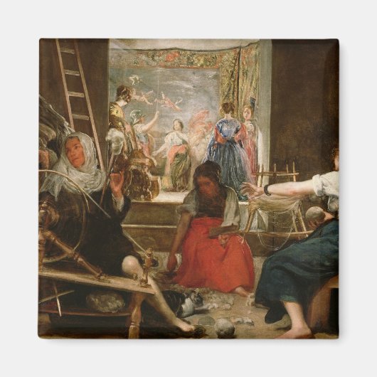 アラクネの寓話、またはスピナー、c.1657 (油 マグネット (正面)