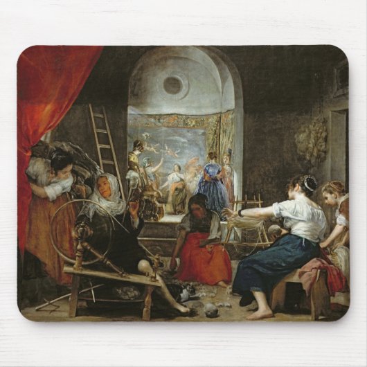 アラクネー1657年の紡績工、か寓話 マウスパッド (正面)