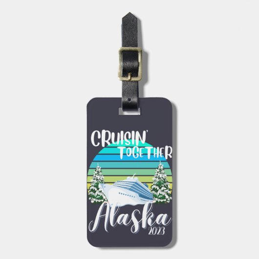 アラクールスカクルーズ2023ファミリーフレンドグループトラベル ラゲッジタグ (正面縦)